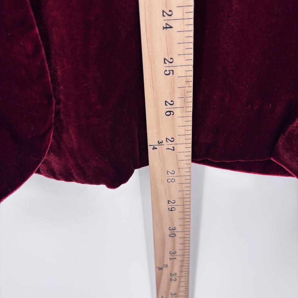 Sundance Velvet Blazer Orange Red - Picture 4 of 7